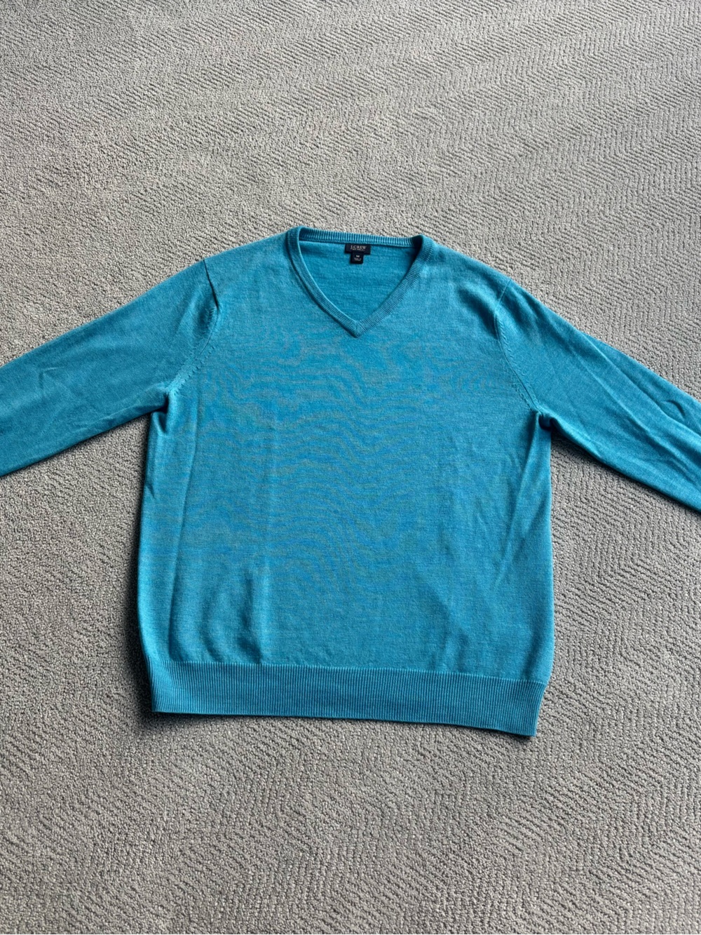 J. Crew Teal V-Neck Men’s Sweater